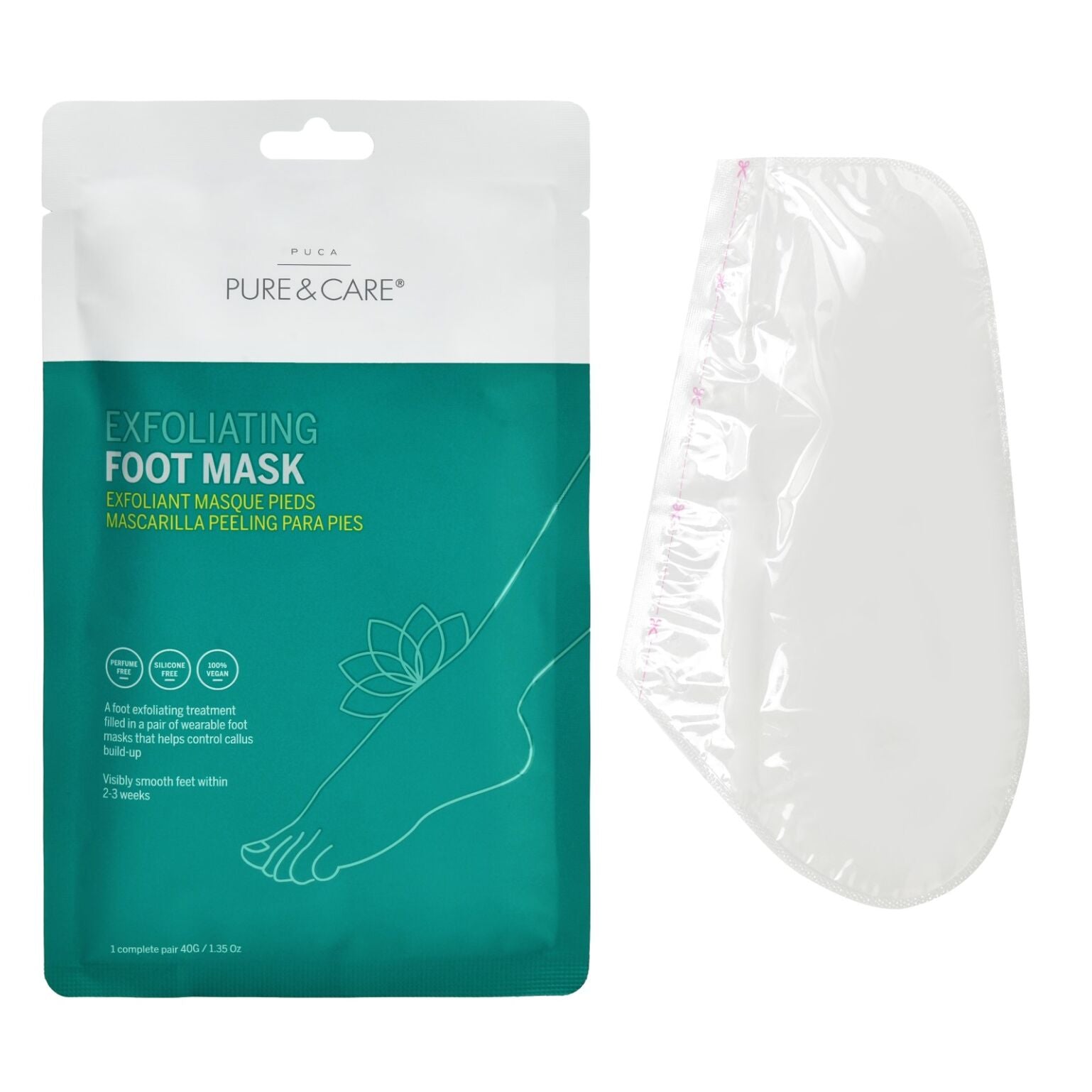 Exfoliating Foot Mask I PUCA - PURE & CARE