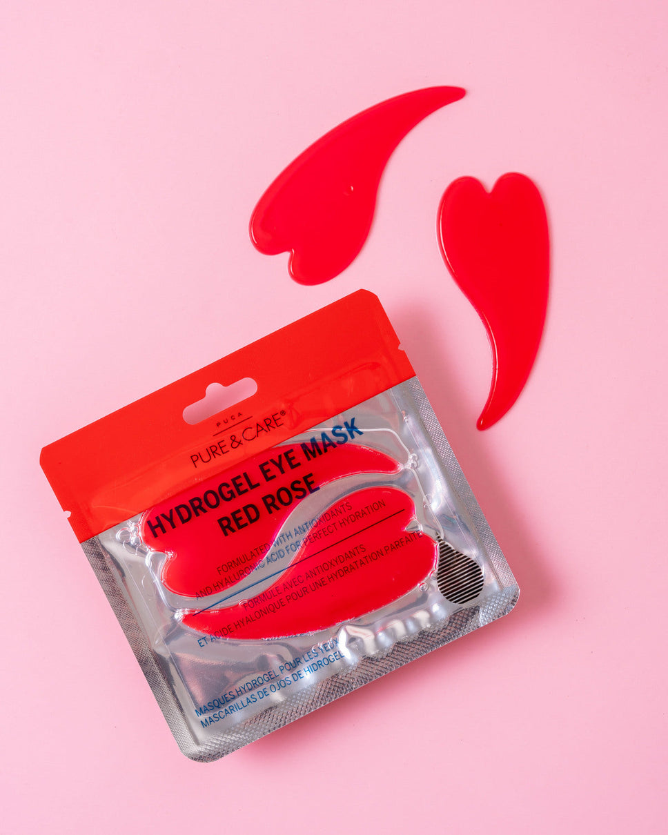 Hydrogel Eye Mask Red Rose | PUCA - PURE & CARE