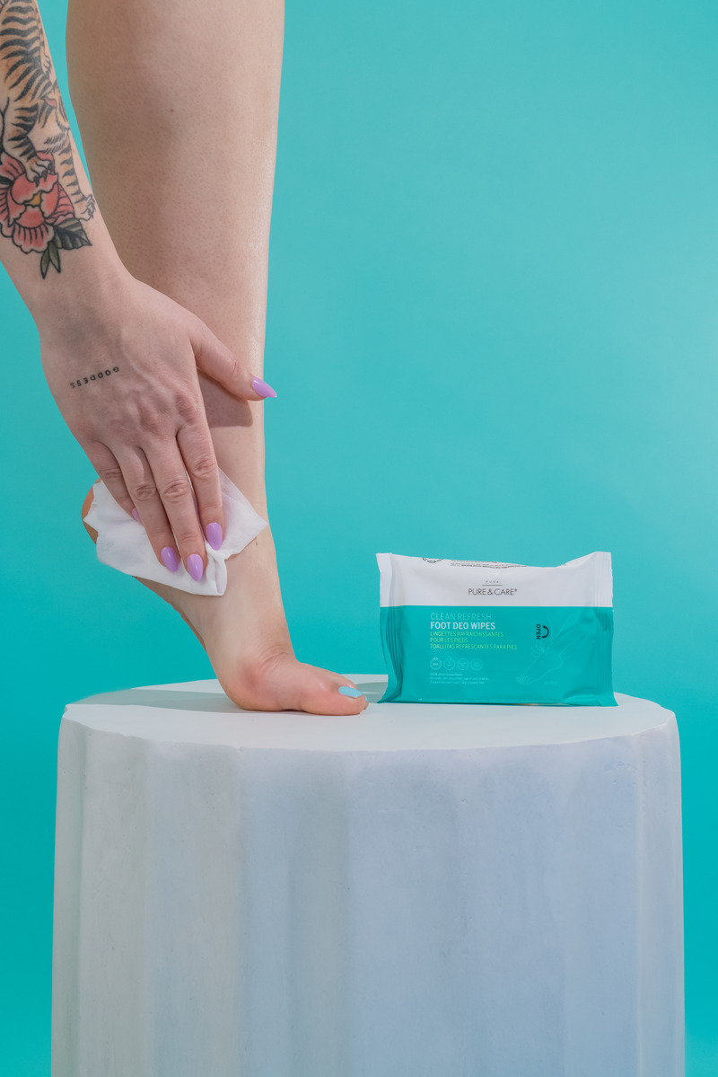 Lingettes pour les pieds