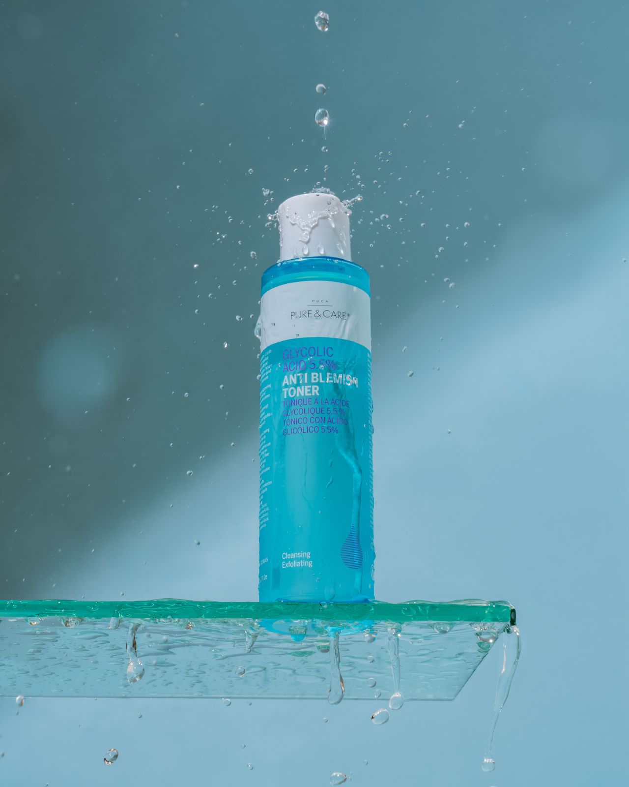 Acide glycolique 5,5 % anti-imperfections, tonique exfoliant