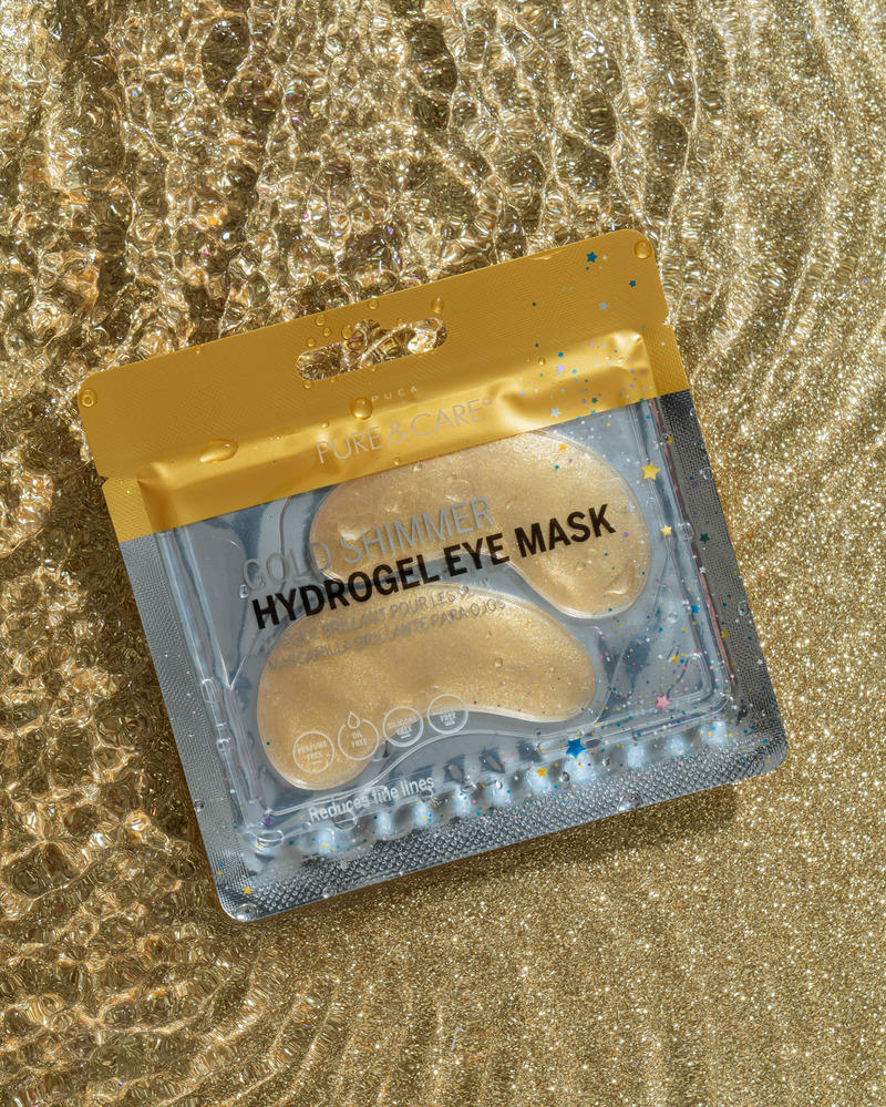 Le masque hydrogel pour les yeux gold shimmer