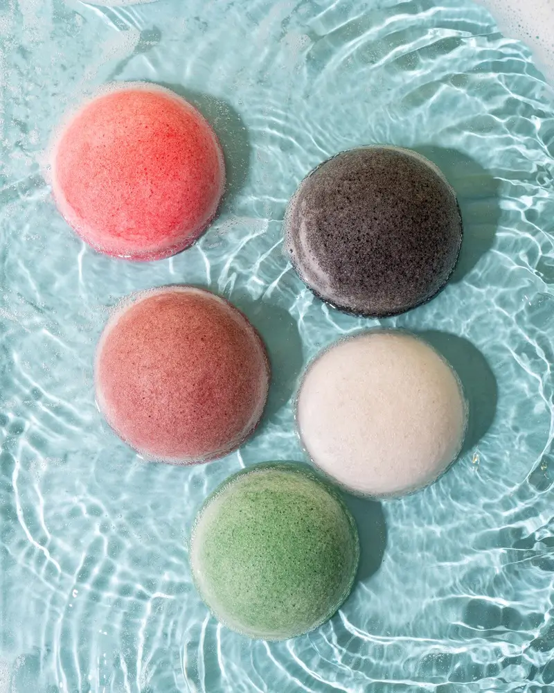 Eponge konjac à l’argile rouge
