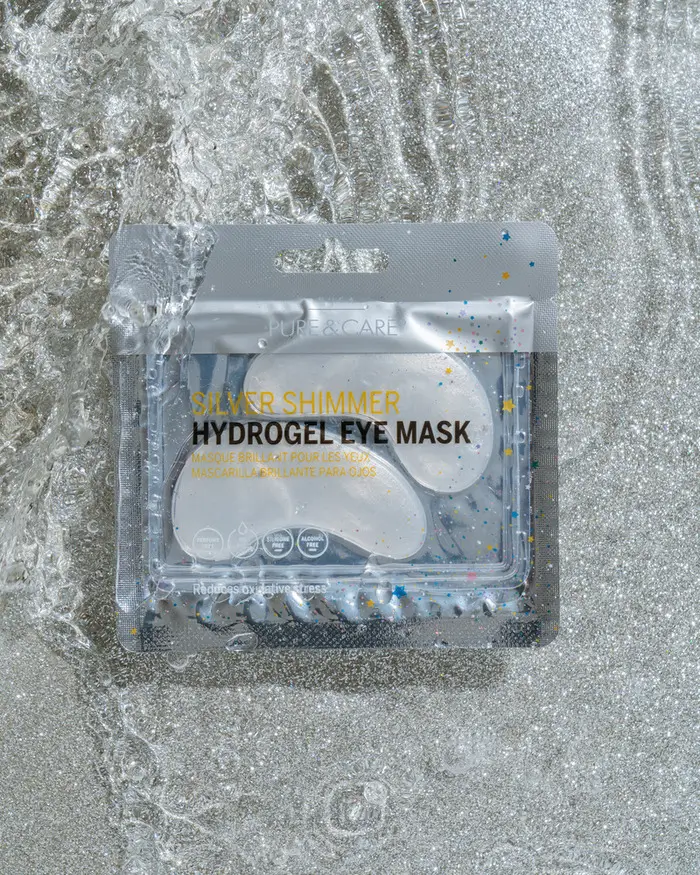Le masque hydrogel pour les yeux silver shimmer