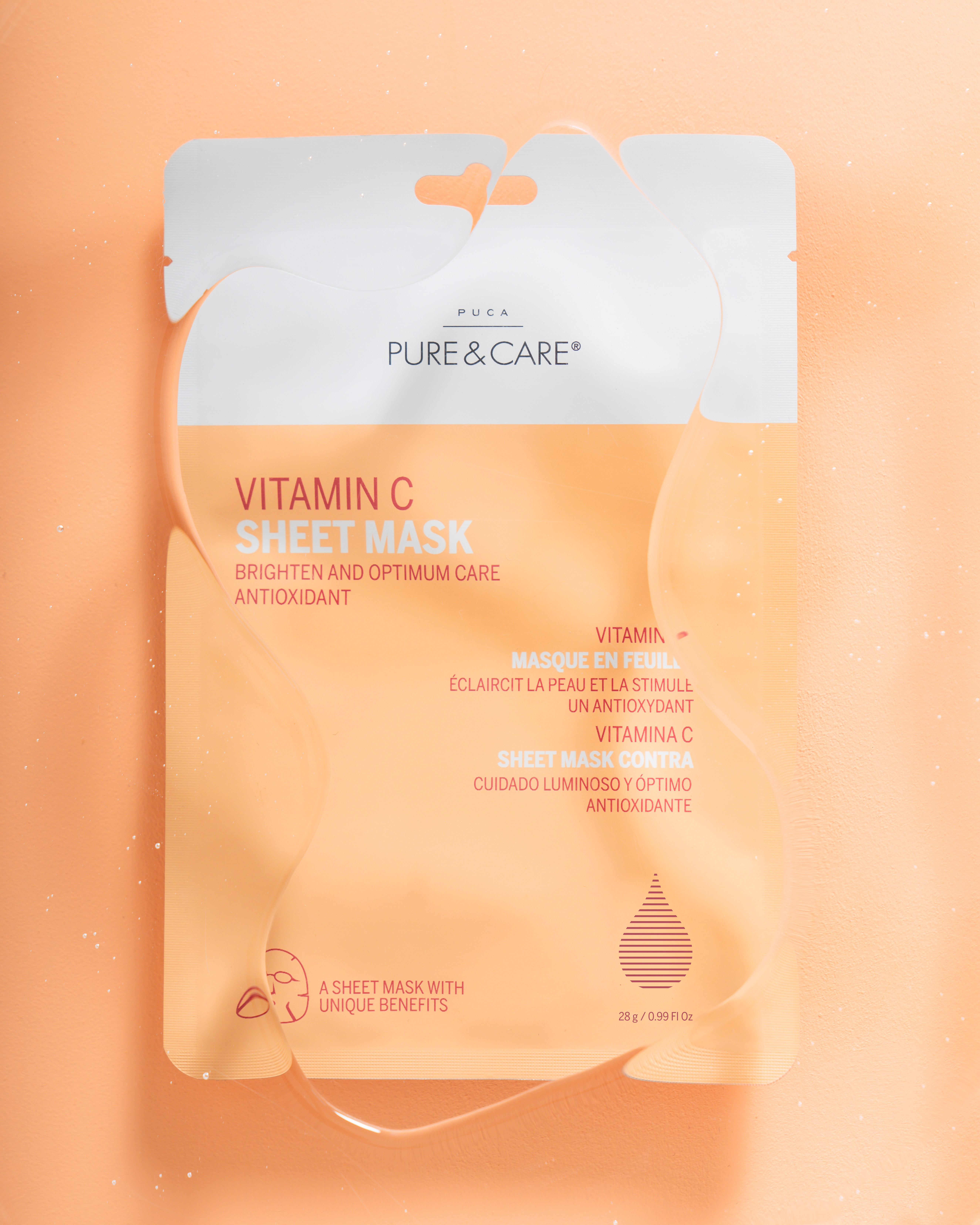 Masque en tissu à la vitamine C