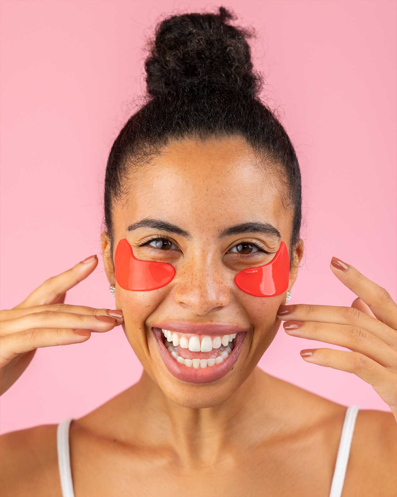 Masque hydrogel pour les yeux à l’huile d’arbre à thé