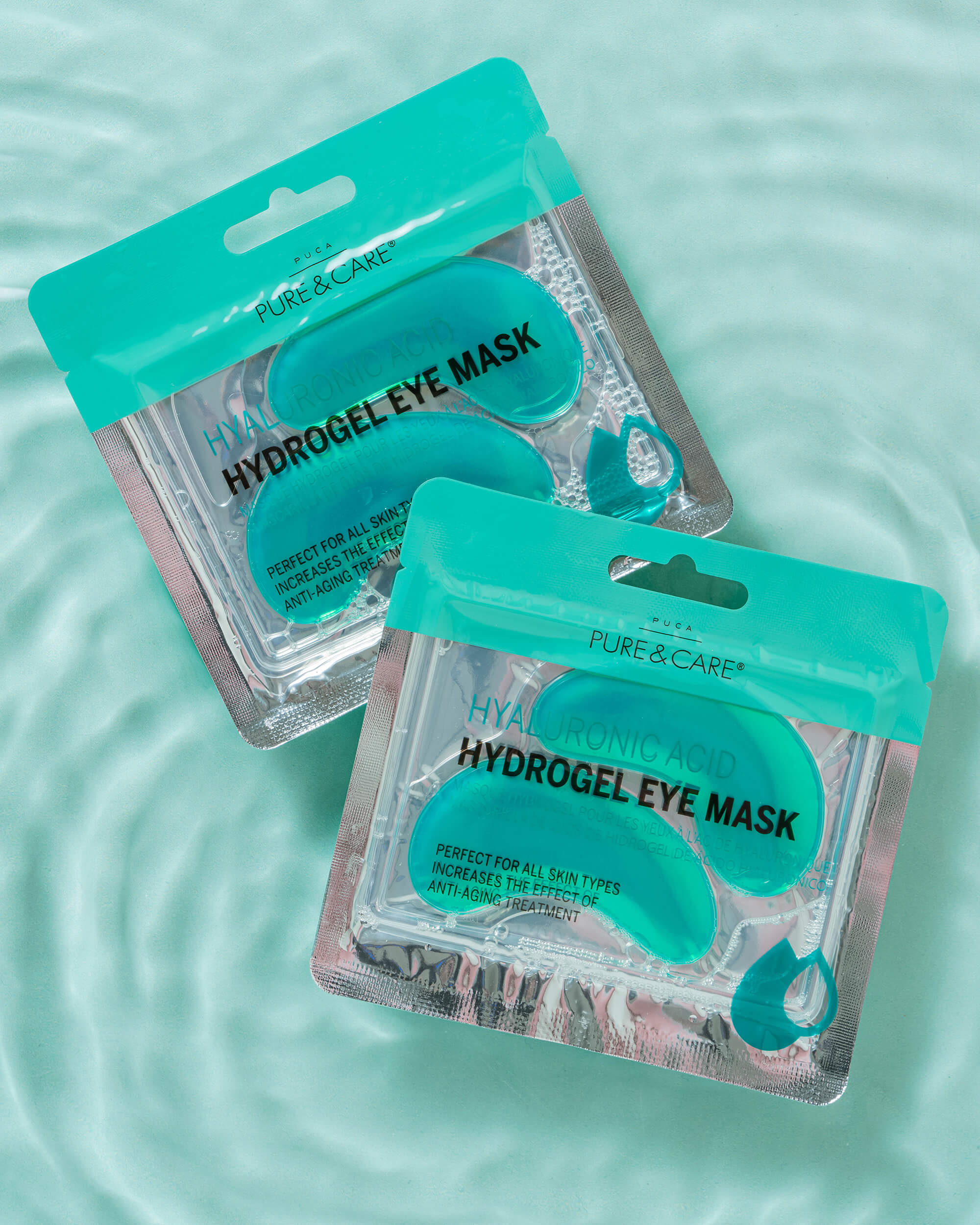 Masque hydrogel pour les yeux à l’acide hyaluronique