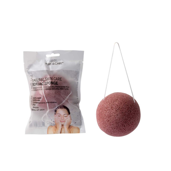 Éponge Konjac à l'Argile Rouge | PUCA - PURE & CARE