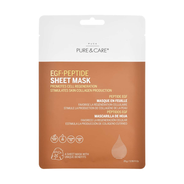 Masque en feuille au Peptide EGF | PUCA - PURE & CARE