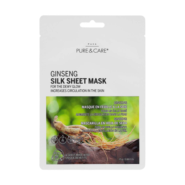 Masque en feuille à la soie Ginseng I PUCA - PURE & CARE