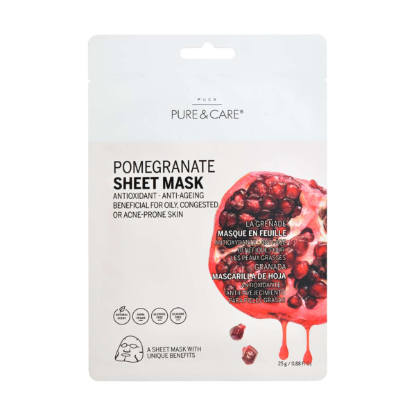 Masque en Feuille la Grenade I PUCA - PURE & CARE