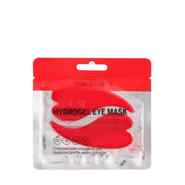 Masque hydrogel pour les yeux rose rouge | PUCA - PURE & CARE