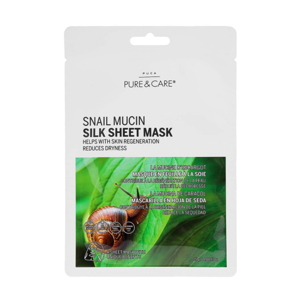 Masque en feuille à la soie escargot I PUCA - PURE & CARE