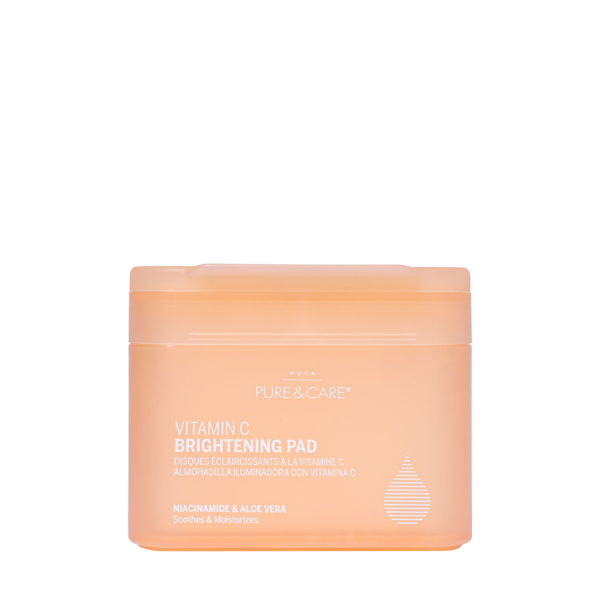 Pad tonique éclaircissant à la vitamine c  | PUCA - PURE & CARE