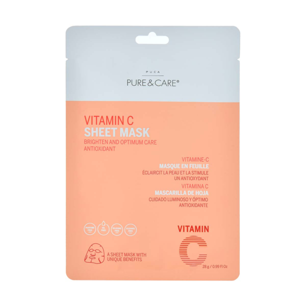 Masque en feuille à la vitamine C