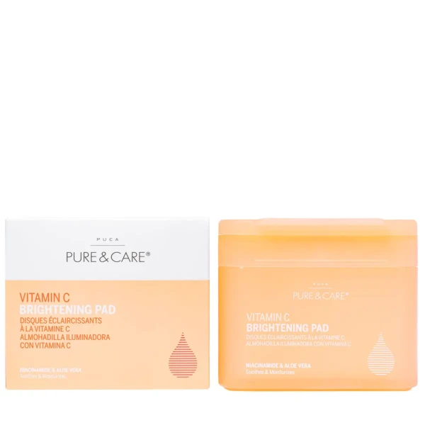 Pad tonique éclaircissant à la vitamine c  | PUCA - PURE & CARE