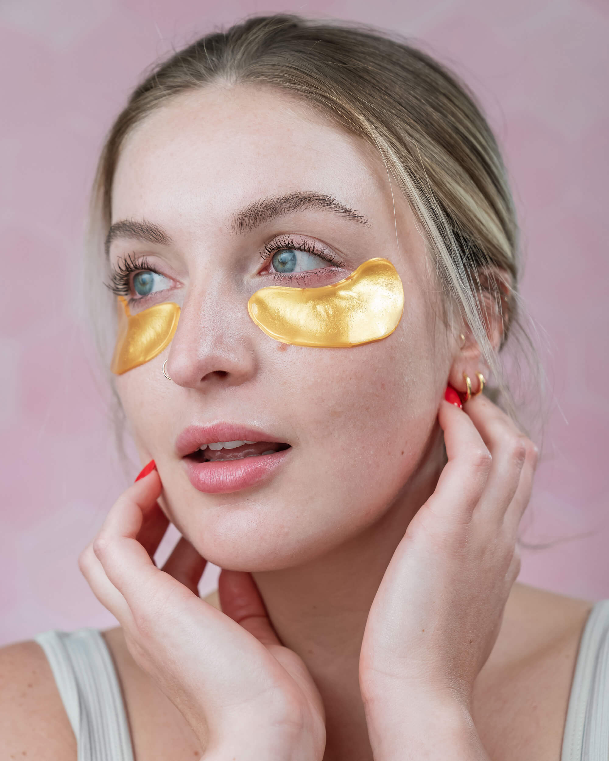 Masque hydrogel pour les yeux à l’or