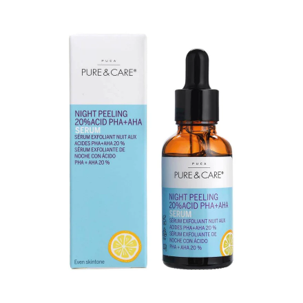 Night peeling 20% ACID PHA+AHA Serum | PUCA - PURE & CARE